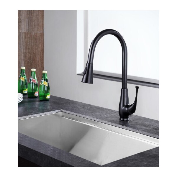 Meadow Single-Handle Pull-Out Kitchen Faucet, Oil Rubbed Bronze
